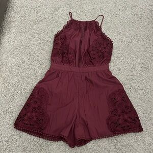 XXS rustic red romper